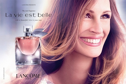 begynde medley Rød dato Julia Roberts Fronts for Lancome's New Fragrance | perfume.org